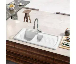 Lusitano Keramický 1 a 1/2 dřez s odkládací plochou 1000x500